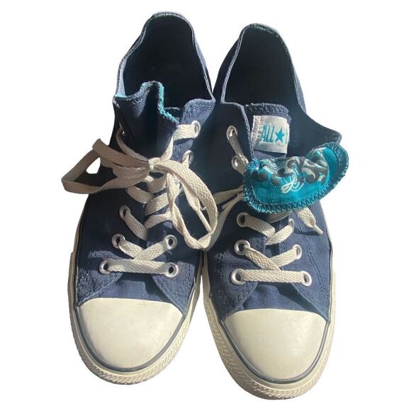 Converse Chuck Taylor All Star Women’s Blue Multi Tongue 1 - Picture 6 of 7